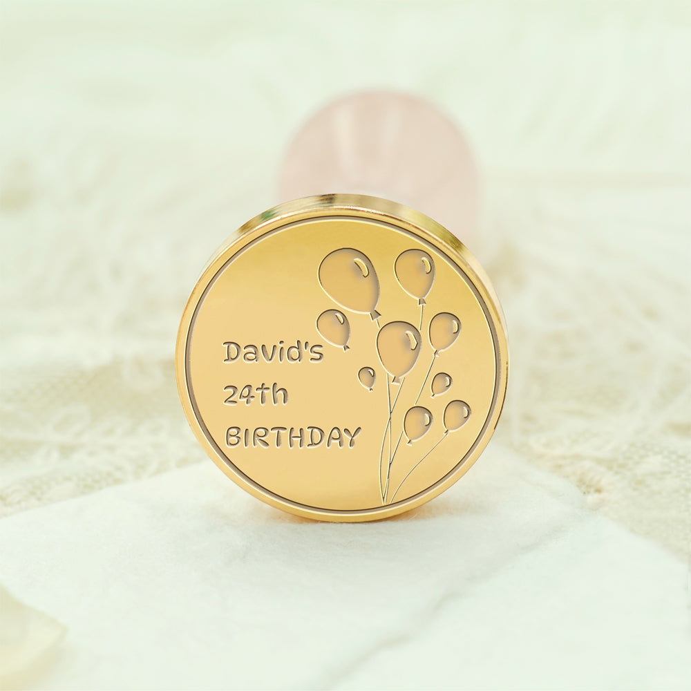 Birthday Bliss Custom Wax Seal Stamp - Style 3 3-3