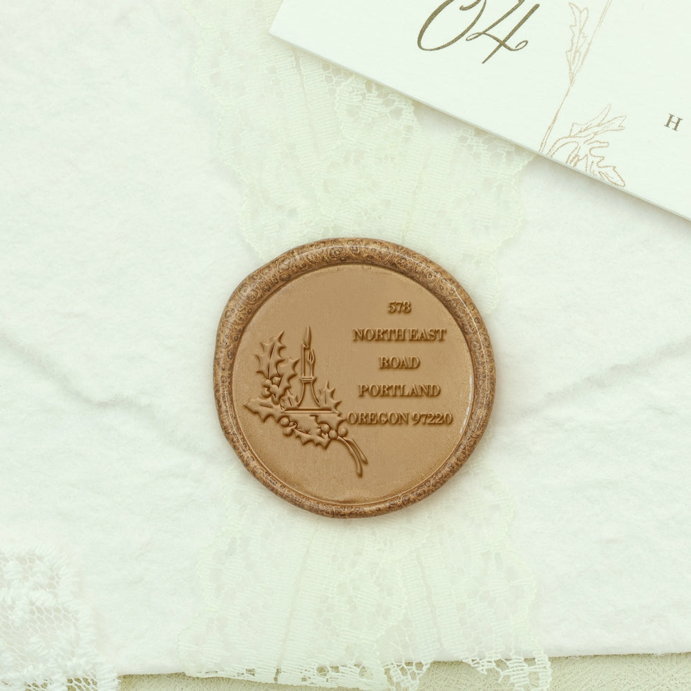 Christmas Deers Custom Address Wax Seal Stamp-8 26-Letter-Custom-Floral-Name-Wax-Seal-Stamp2-2