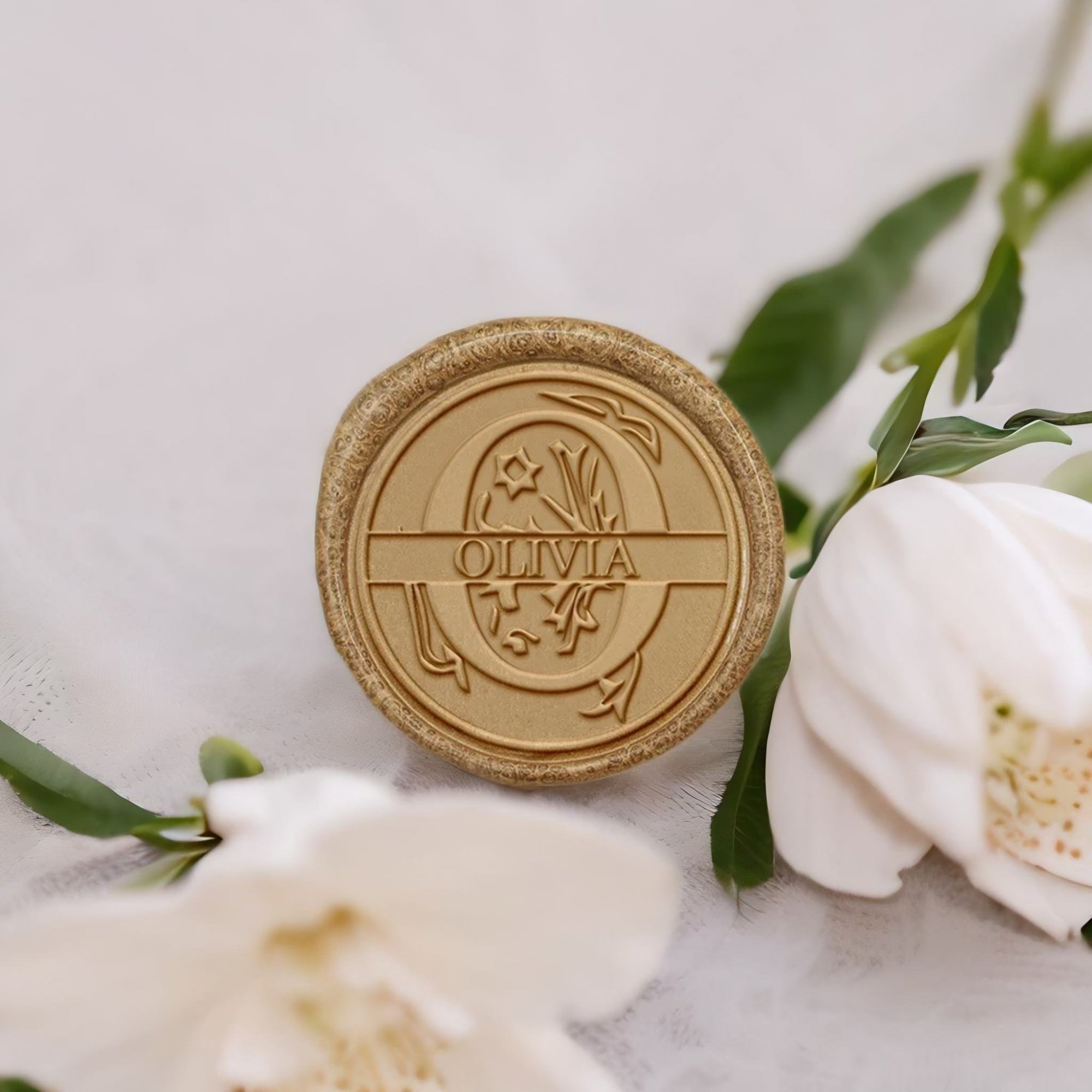 Custom Capital Letter Name Wax Seal Stamp - Letter O-2