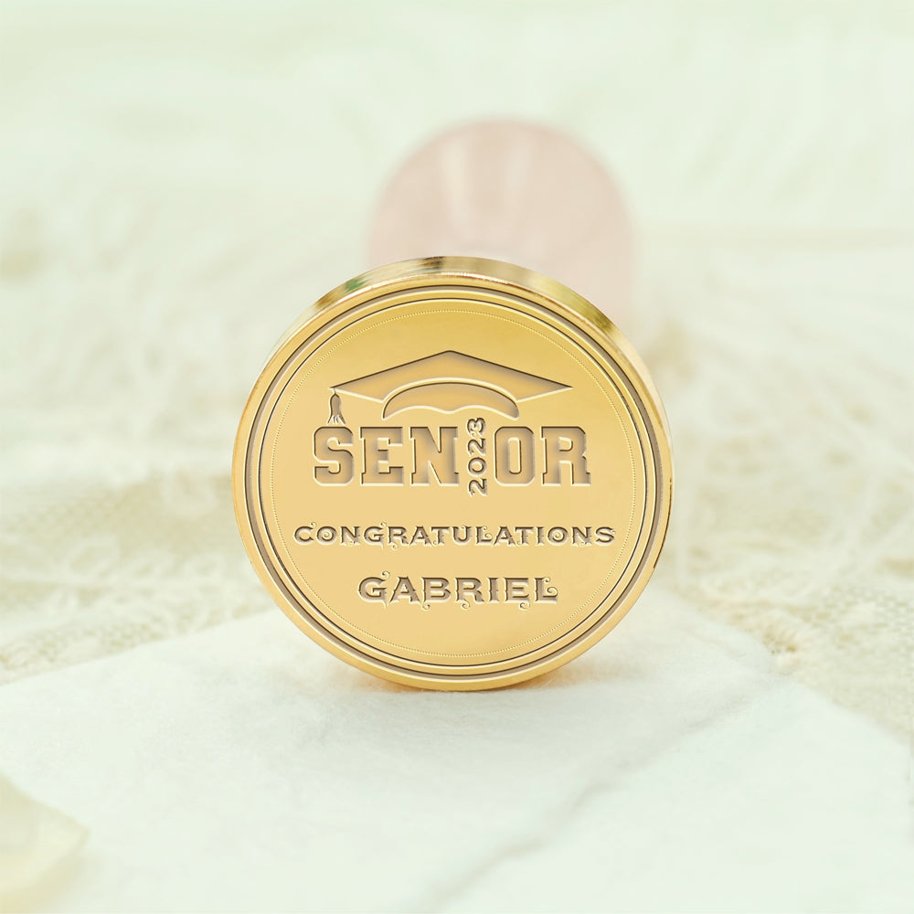 Happy Graduation Custom Wax Seal Stamp - Style 9 9-3