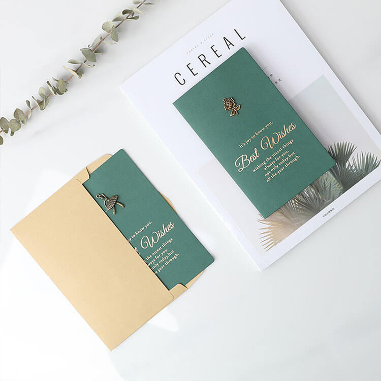 Metal Trinket Foiled Greeting Card with Envelope 2